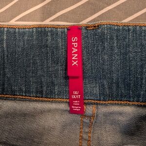 Spanx 1x Wide leg front seam jeans-vintage indigo